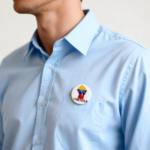 Épinglette souvenir en métal personnalisée du drapeau vénézuélien, République bolivarienne du Venezuela, patriotisme, VE, usine de DongGuan, bienvenue à la <span class=keywords><strong>visite</strong></span> - Product Image 5