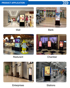 จอแสดงผลดิจิทัลแบบตั้งพื้นในอาคาร LCD ขนาด 43 49 55 65 นิ้ว ระบบแอนดรอยด์ สำหรับโฆษณา วิดีโอ พร้อมหน้าจอสัมผัส - Product Image 5