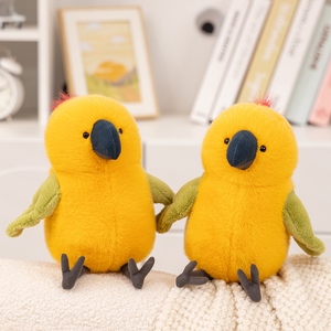 <strong>Wholesale</strong> 23cm Simulated Yellow <strong>Parrot</strong> Soft Plush <strong>Toys</strong> Lifelike Bird Companion Dolls OEM ODM Kids Soft <strong>Toys</strong> PP Cotton Filling - Product Image 2