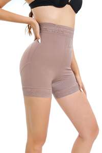 Calzoncillos bóxer de 4 huesos antideslizantes de cintura alta, nueva <span class=keywords><strong>faja</strong></span> <span class=keywords><strong>moldeadora</strong></span> transfronteriza, moldeador de cuerpo para levantamiento de cadera para mujer - Product Image 6