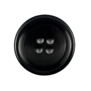 Black color 4 holes classic corozo nut men suit button