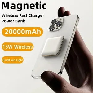 Mini Banco de Energía de 5000 mAh para iPhone, Samsung, <span class=keywords><strong>Xiaomi</strong></span>, Batería <span class=keywords><strong>Externa</strong></span> Portátil, Carga Súper Rápida, Banco de Energía Inalámbrico Magnético - Product Image 1