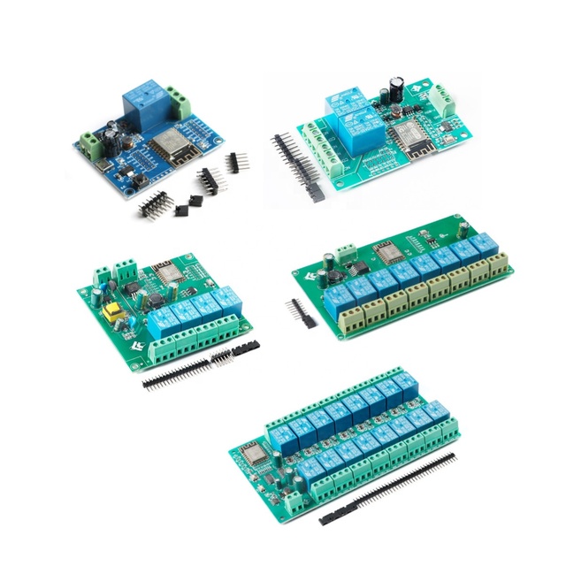 ESP8266 1 2 4 8 16 Channel Way Wireless Relay Module AC/DC ESP ESP-12F WIFI Development Board