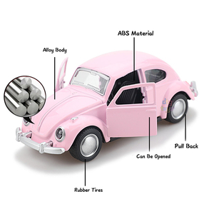MCFive Modelos de Autos a Escala 1/36, Beetle Clásico, 2 Puertas que se Abren, Modelo de Auto de Aleación Fundida a Presión, Juguetes de Auto Fundido a Presión para Niños - Product Image 5