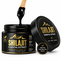 Extrait de résine de Shilajit personnalisé OEM/ODM, complément naturel de l'Himalaya avec oligo-éléments pour la santé globale du corps