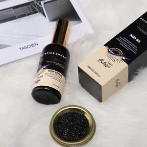 Huile capillaire au caviar noir et or 100 ml, formule 2-en-1 sans silicone, traitement nourrissant bio, best-seller - Product Image 5