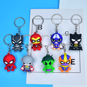 Khuyến Mại Anime Móc Chìa Khóa Cao Su PVC Phim Hoạt Hình Đáng Yêu Marvel Iron Man Spider Man Anh Hùng Keychain Túi Xách Trang Trí - Product Image 2