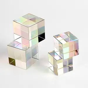 JY K9 Crystal 3D Laser Engrave Crystal Cube Paperweight Crystal Blocks Blank Cube