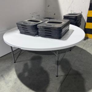 Bán Buôn Nhiệm Vụ Nặng Nề 10-12 Người Một Mảnh <span class=keywords><strong>72</strong></span> Inch 6 Ft Tiệc Tổ Chức Sự Kiện Đám Cưới 180Cm Vòng Nhựa Gấp Bảng - Product Image 5