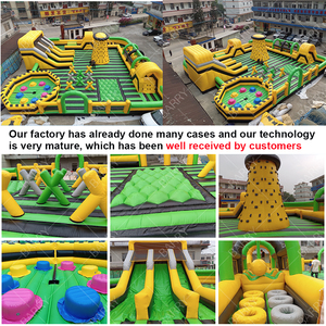 Vui Vẻ Lớn Nhà Bị Trả Lại Các Khóa Học Trở Ngại Khổng Lồ Công Viên Chủ Đề Thương Mại Trẻ Em Sân Chơi Trong Nhà Inflatable Bóng Sân Chơi - Product Image 2
