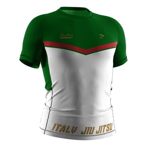 เสื้อรัดกล้ามเนื้อสำหรับศิลปะการต่อสู้อิตาลี ทนทาน ป้องกันการเสียดสี แห้งเร็ว แบบสี่เข็มหกเส้น เหมาะสำหรับ MMA โนกิ กราปลิง - Product Image 3