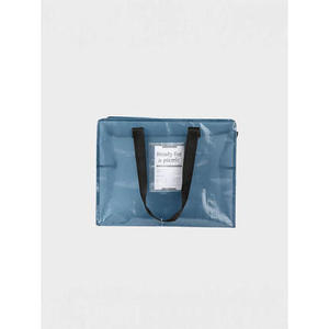 Borsa Tote a punta tarpolina trasparente per donna 47x36x20 cm - Product Image 1