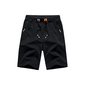 Fabricant de shorts de bain personnalisés à la mode 100% coton épais pour hommes braguette zippée coupe ample solide et décontracté - Product Image 5