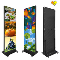 Afficheur d'animation LED couleur pleine Qray, professionnel, pliable en trois parties, solution d'affichage intelligent pour les événements marketing en magasin