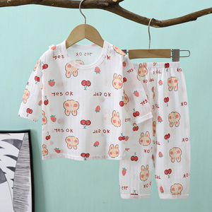 Nouvel Ensemble de Pyjamas pour Enfants à Motif Dessin Animé, Vêtements Décontractés Confortables en Coton Pur pour Bébés, Garçons et Filles - Product Image 4