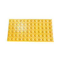 Tapis de dôme tronqué à montage en surface jaune Tapis d'avertissement ADA