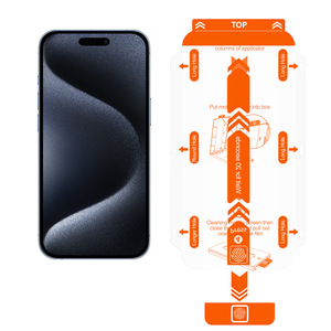 Protection d'écran en verre trempé Magic Box 9H à couverture intégrale pour <span class=keywords><strong>iPhone</strong></span> 17 16 – Kit de pose rapide et facile – Qualité supérieure pour téléphone portable - Product Image 1