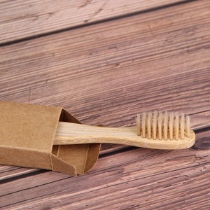 Boîtes d'emballage en carton pliables avec votre propre logo imprimé, boîte en papier kraft personnalisée pour brosse à dents en bambou - Product Image 3