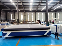 Mesa de Corte Textil de Gran Tamaño Hecha a Medida, Máquina Plotter de Corte Automática con Cuchilla Circular para Lona, Tela y Tejidos