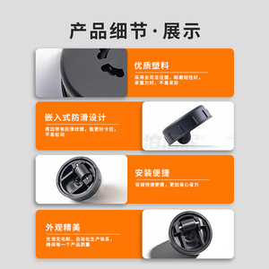 ล้อเฟอร์นิเจอร์แบบหมุนได้ Poluoni Embedded Universal Caster ขนาด 50 มม. วัสดุไนลอน เงียบ ติดตั้งง่าย รับน้ำหนักได้ 60 กก. - Product Image 1