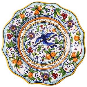 Household Exquisite Hand-painted Steak Irregular Plate with Floral Pattern - Product Image 6
