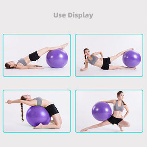 Ballon d'exercice anti-éclatement en PVC <span class=keywords><strong>pour</strong></span> l'équilibre, la rééducation, le soutien du <span class=keywords><strong>plancher</strong></span> pelvien, couleur et logo personnalisés, faible MOQ, ballon de Pilates, ballon de yoga - Product Image 6