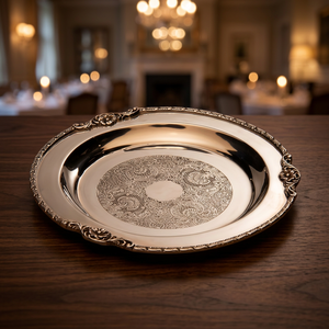Plateau de service en fer le plus vendu Meilleur pour la décoration de mariage Plateaux en fer naturel Looks de luxe pour hôtels maisons restaurant au prix de gros - Product Image 5