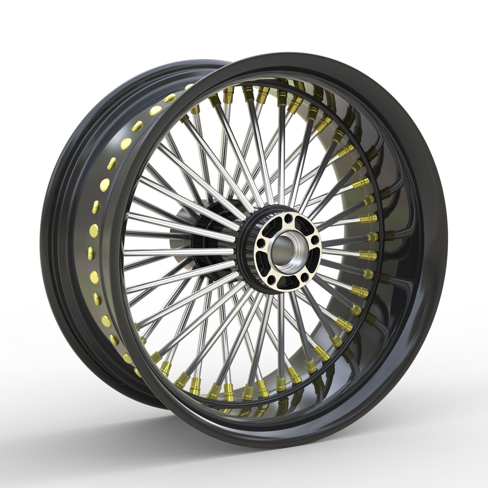 Aluminum Alloy Motorcycle Rim Set 17 Inch Supermoto Wheels