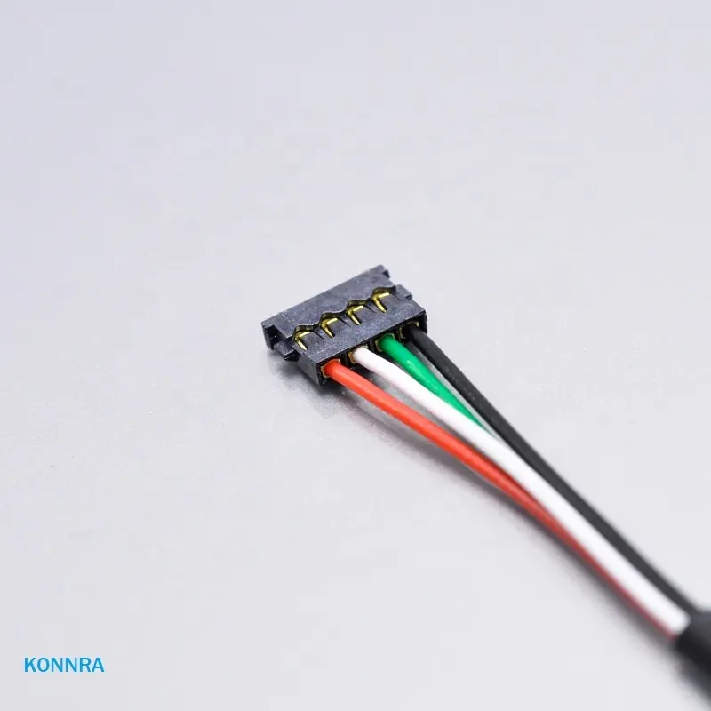 Molex EZmate JST SH 케이블에 주문을 받아서 만들어진 Molex EZmate 키보드를 위한 남성 여성 건전지 배선 마구를 유숙하는 1.2mm 피치 4 핀