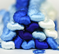 Fil de broderie en soie Pure 100%, pièces/ensemble bobines de fil, 8, 8 couleurs, set de fil en soie mûre