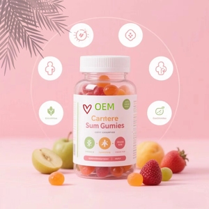 Oem Eigen Merk Natuurlijke Sinaasappelsmaak Multivitamine B6 Gummies Glycine Magnesium Gummies Voedingssupplement - Product Image 2