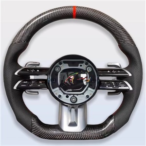 Кожаное Рулевое колесо для Mercedes-benz AMG W205 W213 W177 W166 C43 C63 C CLASS E63 Cls Gle - Product Image 1