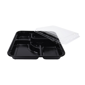 Thực Phẩm Nóng Takeaway Container Thực Phẩm Dùng Một Lần Hộp Ăn Trưa Bento Box Với <span class=keywords><strong>5</strong></span> Ngăn - Product Image 4