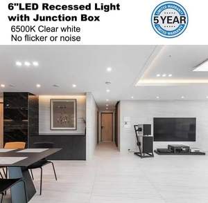 Luz LED regulable de 9W al por mayor, moderna, de 4 pulgadas, delgada, empotrada en el techo, para el hogar u oficina, cuerpo de aluminio - Product Image 4