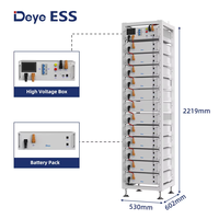 Deye BOS-GM5.1 tegangan tinggi ESS LiFePO4 paket baterai 20kWh 30kWh 50kWh 100kWh baterai Lithium Ion Deye