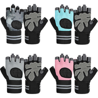 Gants de sport demi-doigts respirants avec coussinets pour l'entraînement, la musculation, le fitness, le cyclisme et le soutien du poignet