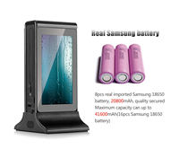 Layar LCD 7 Inci Tampilan Digital 20800mah Stasiun Pengisian Daya Iklan Meja Menu Wifi Power Bank untuk Restoran