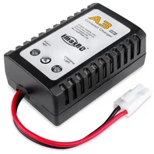 Hoge Kwaliteit Imax A3 Compact Balance Charger Ac 20W 2A Tamiya Plug Met 3 Led Geven Voor Rc Speelgoed airsoft Nimh Batterij