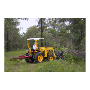 Accessoires de tracteur <span class=keywords><strong>Râteau</strong></span> <span class=keywords><strong>Râteau</strong></span> à bâton à 3 points <span class=keywords><strong>Râteau</strong></span> de paysage pour l'enlèvement des débris - Product Image 3