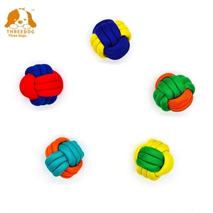 2025 nuevo polipropileno TPR <span class=keywords><strong>perro</strong></span> juguete bola chirriante <span class=keywords><strong>con</strong></span> cuerda de algodón resistente a mordeduras al por mayor <span class=keywords><strong>para</strong></span> Gatos Perros - Product Image 3