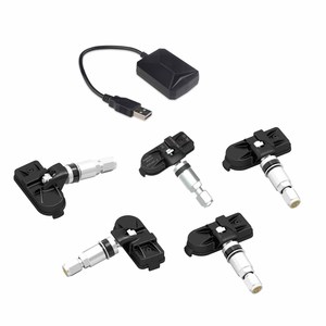 Беспроводная автомобильная система мониторинга давления в шинах с USB <span class=keywords><strong>5</strong></span> <span class=keywords><strong>TPMS</strong></span> для Android плеера аудио с внутренним датчиком - Product Image 1