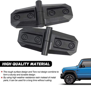 黑色发动机罩门铰链盖装饰保护罩适用于铃木吉姆尼 2018+ - Product Image 4