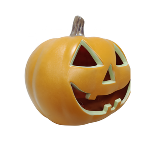 Orange Pumpkin Face Jack O <b>Lantern</b> Wholesale Decorative Artificial Halloween Gift PP Plastic Pumpkin <b>Table</b> Decoration Light <b>Lamp</b> - Product Image 2