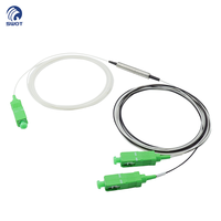 SWOT 3-Channel PLC Rack Mount FWDM Splitter 1310/1490/1550nm 1in 2 Out Fiber Optik dengan Laporan Uji untuk FTTX