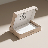 Custom Logo stampato ondulato lucido/opaco rettangolo di laminazione parrucca gioielli Mailer confezione regalo con inserto