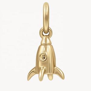 2025อิโมติคอนชุบทอง18K สุดน่ารักทรงเล็กรูปพระจันทร์หัวใจเล็กๆสำหรับทำเครื่องประดับดีไซน์ตามสมัยนิยม - Product Image 5