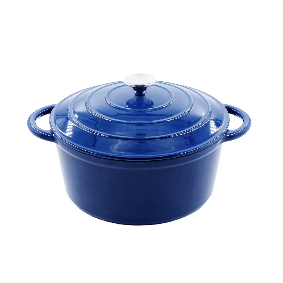 Fonte émail bleu ciel bonne qualité, 5 QT, pour four néerlandais