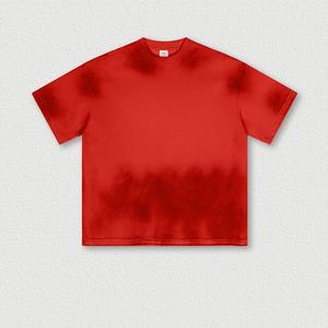 Camiseta Vintage Lavada Oversize para Hombre, Algodón Pesado, Hombro Caído, Manga Corta, Cuello Redondo, Estilo Urbano - Product Image 4