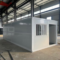 Maisons préfabriquées pliables en conteneurs de 20 pieds et 40 pieds, installation rapide, conteneurs pliables, mini-maisons préfabriquées, bureau de chantier