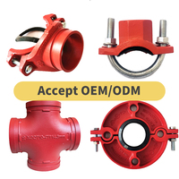 Raccord de plomberie en fonte ductile résistant aux produits chimiques pour eau/gaz, coude à 10, 22,5, 45 et 90 degrés, vente en gros